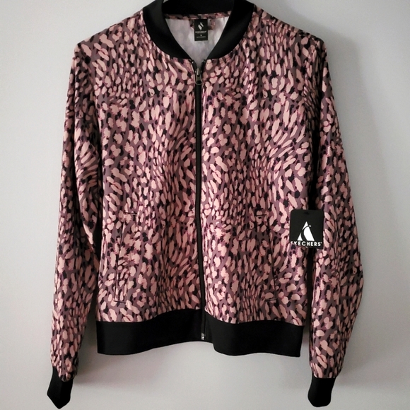 Skechers Apparel Boundless Ripstop Jacket Cheetah Size S - Picture 3 of 7